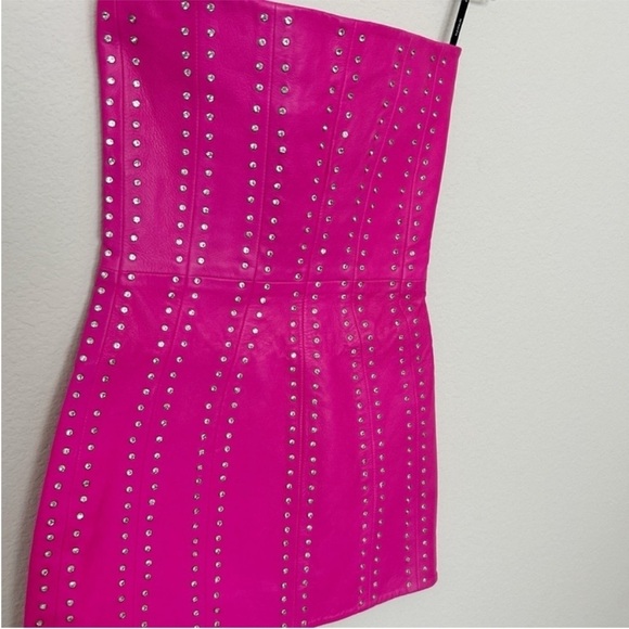 Retrofete Vesta Crystal Embellished Mini Dress Pink - Picture 5 of 7